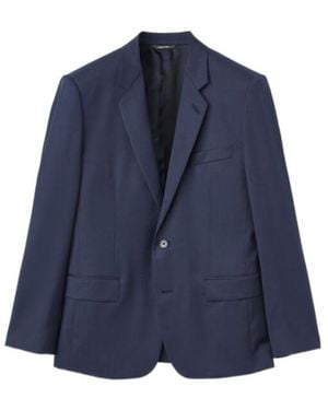 Loro Piana Long-Sleeved Suit Coat And Trouser Set - Blue