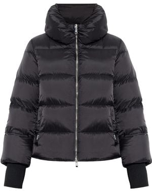 Add Short Hooded Down Jacket - Black
