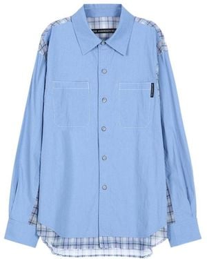 ANDERSSON BELL Mesh Patchwork Shirt - Blue