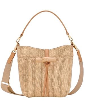Longchamp Le Roseau Xs Bucket Bag - Natural