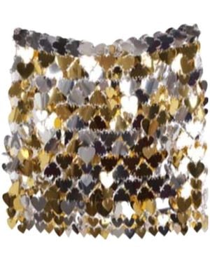 Rabanne Paillette Detailed Mini Skirt - Metallic