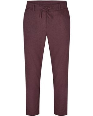BOSS Drawstring Casual Trousers - Purple