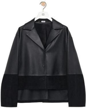 Loewe Button Paneled Blouse - Black