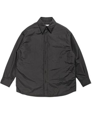 MM6 by Maison Margiela Buttoned Long-Sleeve Shirt - Grey