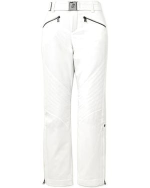 Bogner Fraenzi Belted Slim-Leg Ski Trousers - White