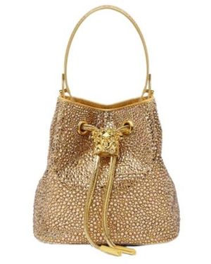Versace La Medusa Drawstring Mini Bag - Natural