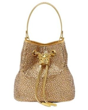 Versace La Medusa Drawstring Mini Bag - Natural