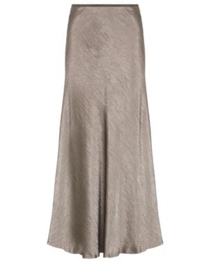 Maison Margiela Bias-Cut Satin Midi Skirt - Brown