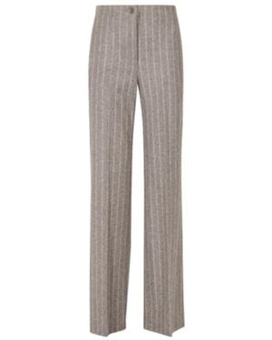 Seventy Button-Detail Casual Trousers - Grey