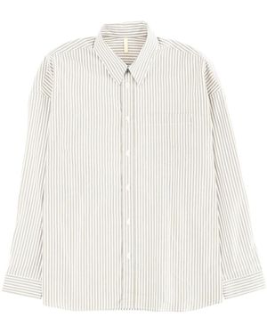 sunflower Striped Long Sleeved Shirt - White
