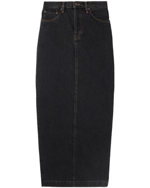 Wardrobe NYC Denim Maxi Skirt - Black
