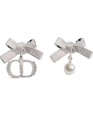 Dior Cd Parure Earrings - White