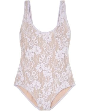 Zimmermann Lace Bodysuit - Pink