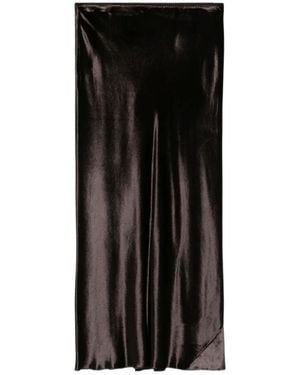 Dorothee Schumacher Velvet Bias-Cut Skirt - Black