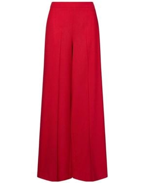 Marella Ghinea High-Waist Palazzo Pants - Red
