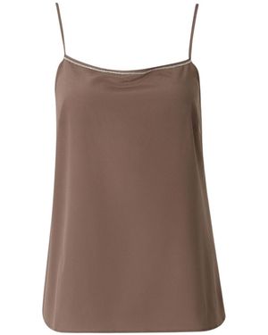 Peserico Sleeveless Tank Top - Brown