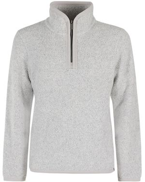 K-Way Half-Zip Long-Sleeved Jumper - Grey