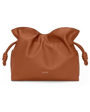 Loewe Medium Flamenco Clutch - Brown