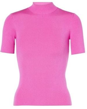 Oscar de la Renta Jersey Top - Pink