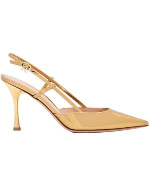 Gianvito Rossi Ribbon 85Mm Slingback Pumps - Natural