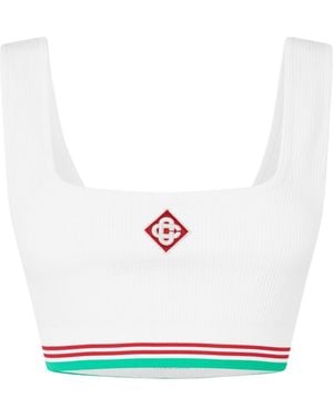 CASABLANCA Logo Seamless Vest - White