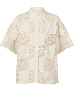 Zimmermann Short-Sleeved Shirt - White