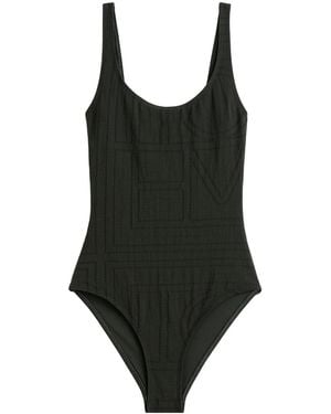 TOTEME Sleeveless One-Piece Swimsuit - Black