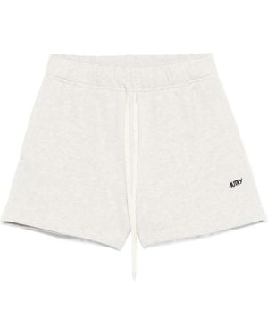 Autry Casual Sweatshirt Lounge Shorts - White