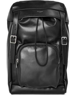 Saint Laurent Leather Backpack - Black