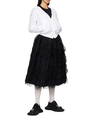 COMME DES GARÇONS PLAY 'Heart On Back' Hoodie - White