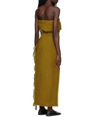 The Row Arachne Long Dress - Green