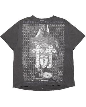 Enfants Riches Deprimes Enfants Riches Déprimés Hollywood Couronne Distressed T-Shirt - Grey