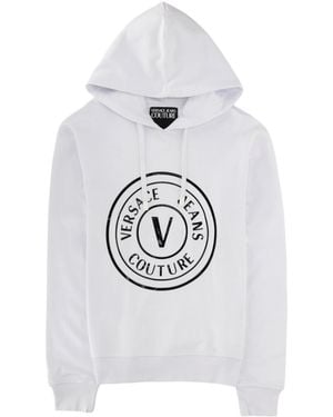 Versace Jeans Couture Couture Logo Print Hoodie - Grey