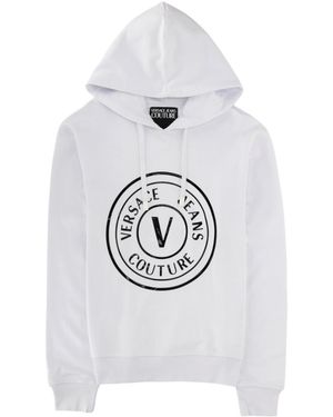 Versace Jeans Couture Couture Logo Print Hoodie - Grey