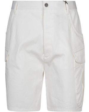 Giorgio Armani Pocket Detail Shorts - White