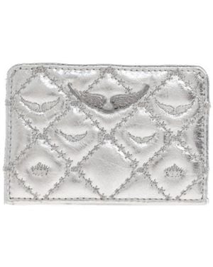 Zadig & Voltaire Quilted Leather Card Holder - White