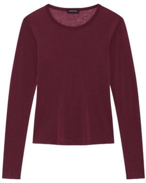 Anine Bing Sylvie Long-Sleeve T-Shirt - Purple
