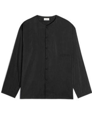 Lemaire Button-Up Long-Sleeved Shirt - Black