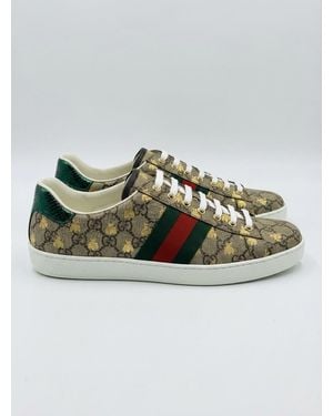 Gucci Ace Gg Supreme Bees Sneaker - Green