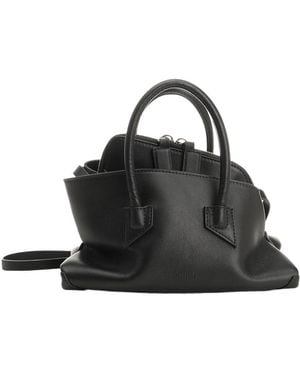 The Attico The La Passeggiata Mini Top Handle Bag - Black