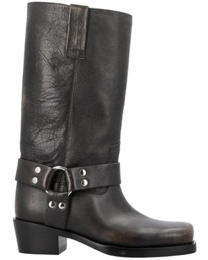 Paris Texas Roxy Brushed Boots - Black