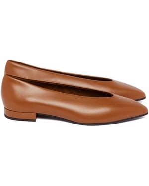 Loro Piana Pointed-Toe Flats - Brown