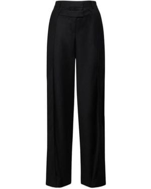 AYA MUSE Straight-Leg Casual Pants - Black