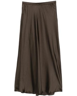 Samsøe & Samsøe Elasticated Midi Skirt - Brown