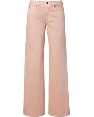 SLVRLAKE Denim Mica Wide-Leg Jeans - Pink