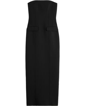 TOTEME Strapless Crepe Maxi Dress - Black