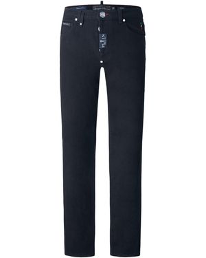 Philipp Plein Belt-Loop Casual Trousers - Blue