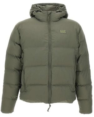 EA7 Mountain M Hooded Down Jacket - Green