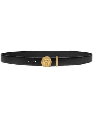 Versace Medusa Logo Buckle Belt - White