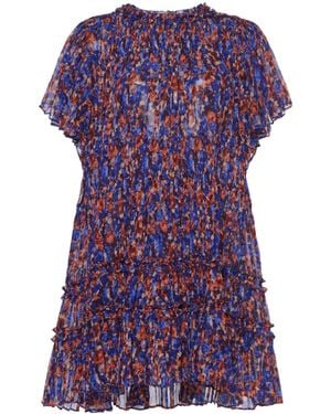Ulla Johnson Short-Sleeved Dress - Purple